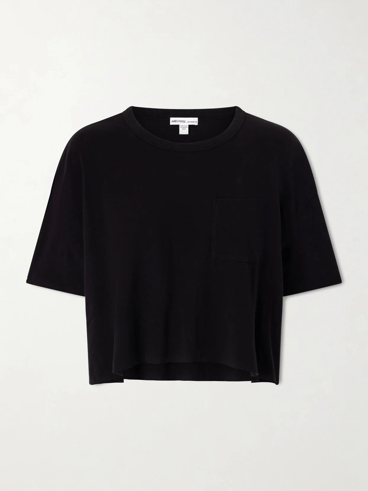 Cropped Cotton-blend Jersey T-shirt - 1