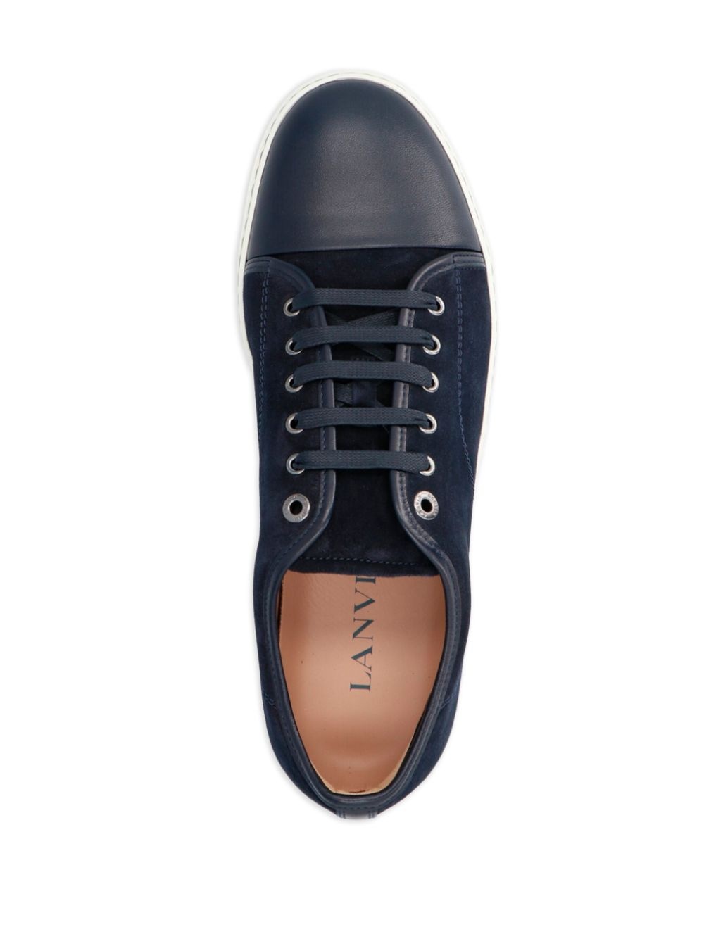 suede lace-up sneakers - 3