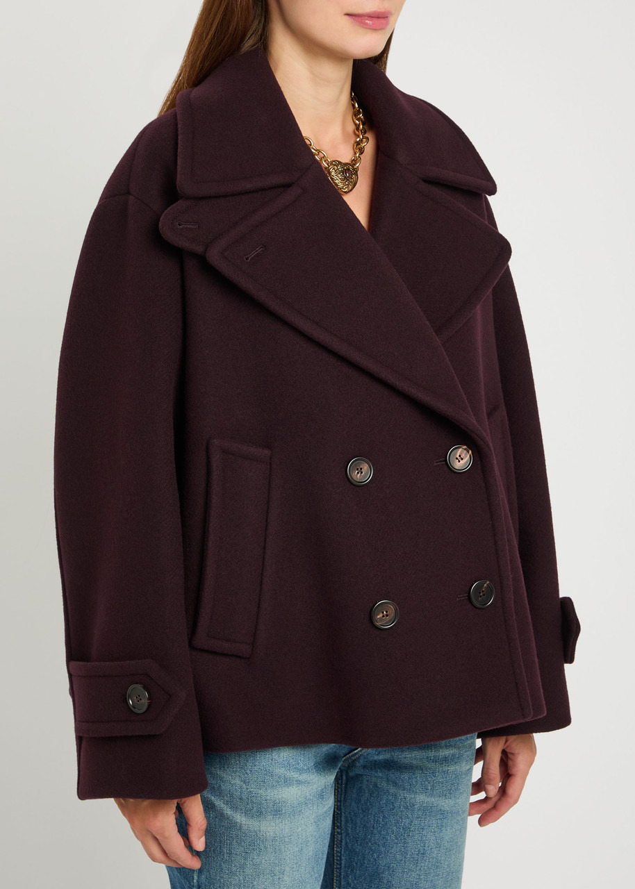 Chloe Double-breasted Wool-blend Jacket - 2