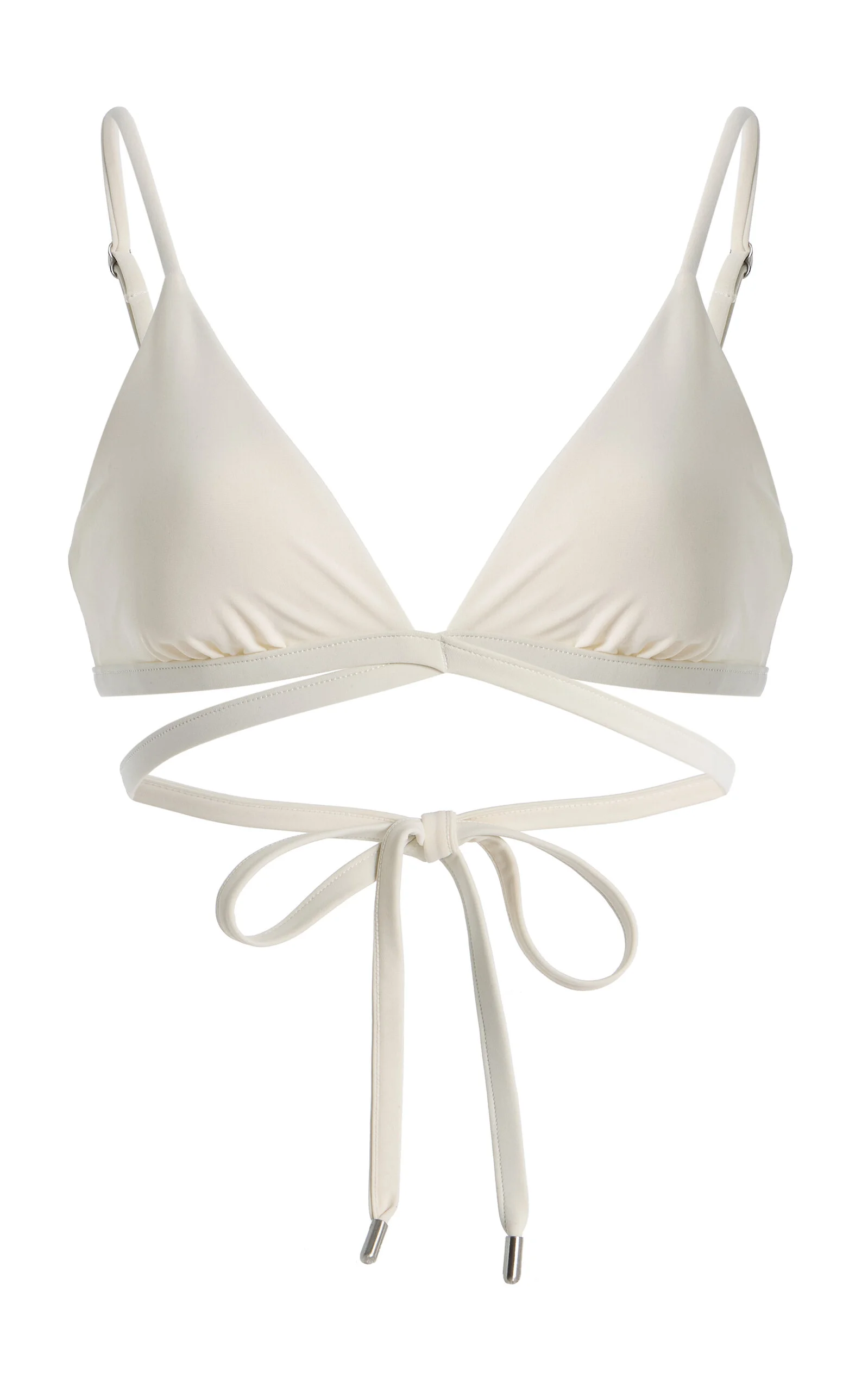 Harlen Tie-Front Bikini Top white - 1