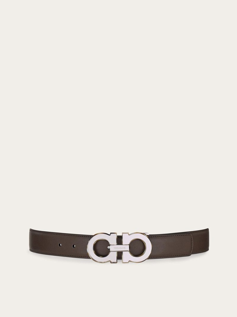 Reversible and adjustable Gancini belt 1