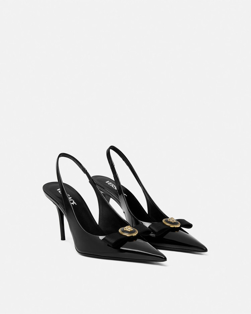 VERSACE Gianni Ribbon Slingback Pumps 85 mm outlook