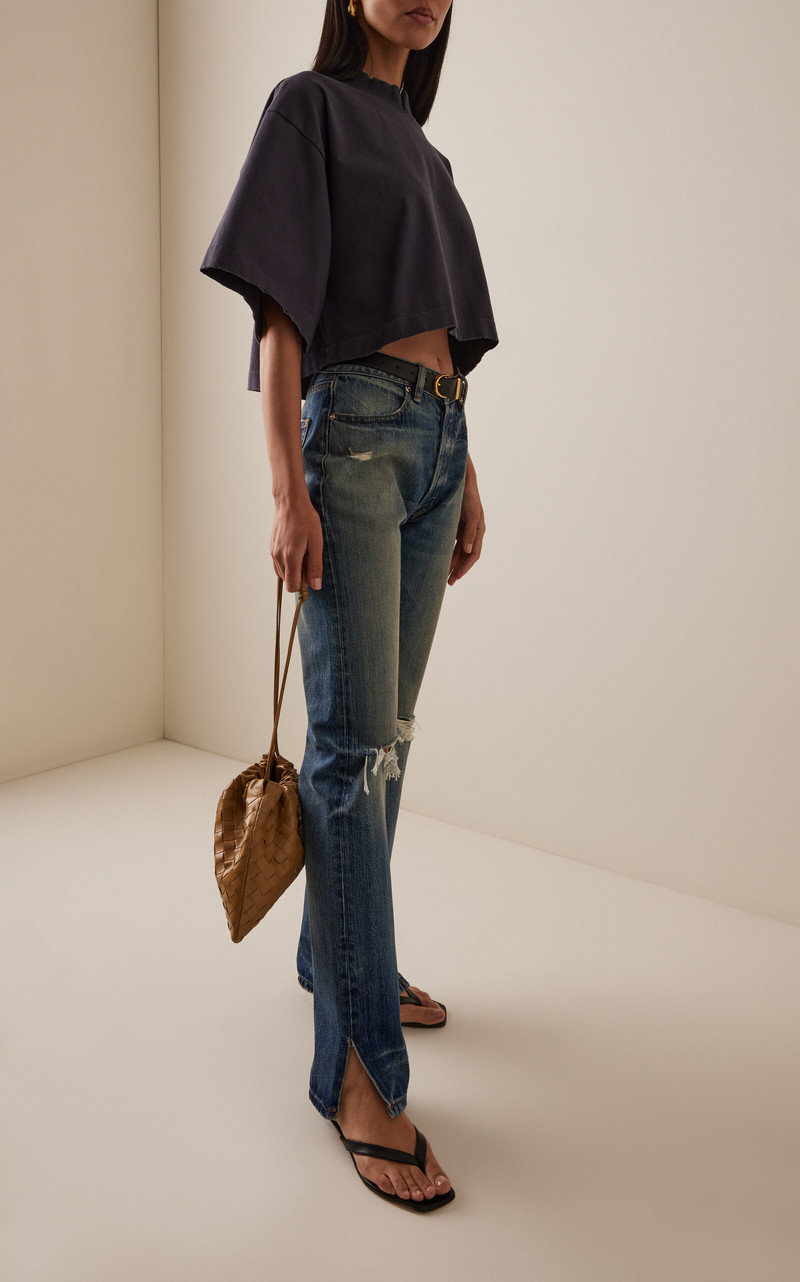 RÙADH The Agnes Rigid Mid-Rise Jeans blue outlook