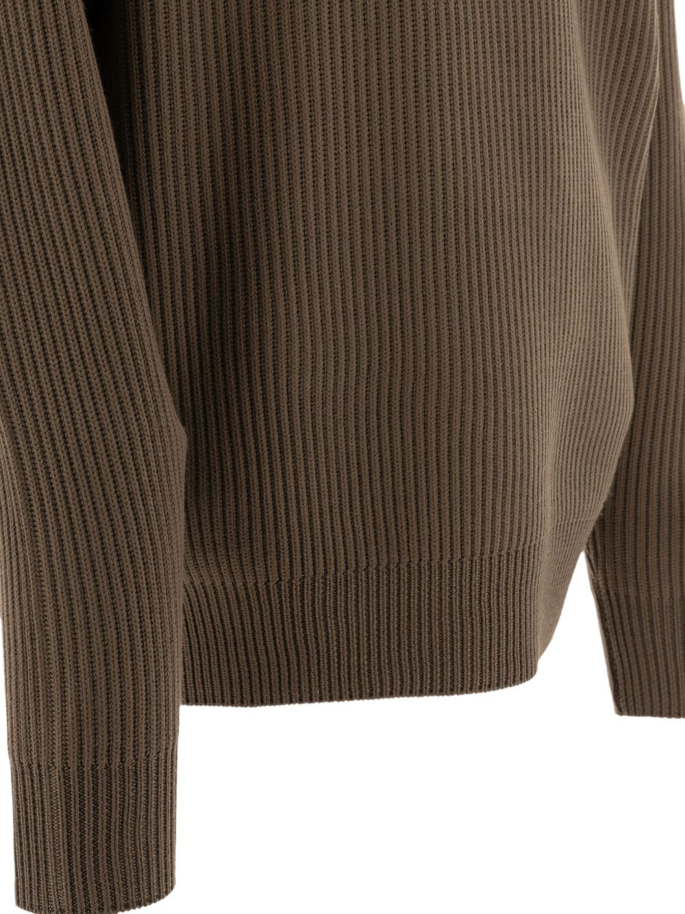 ribbed zip-neck sweater - 4