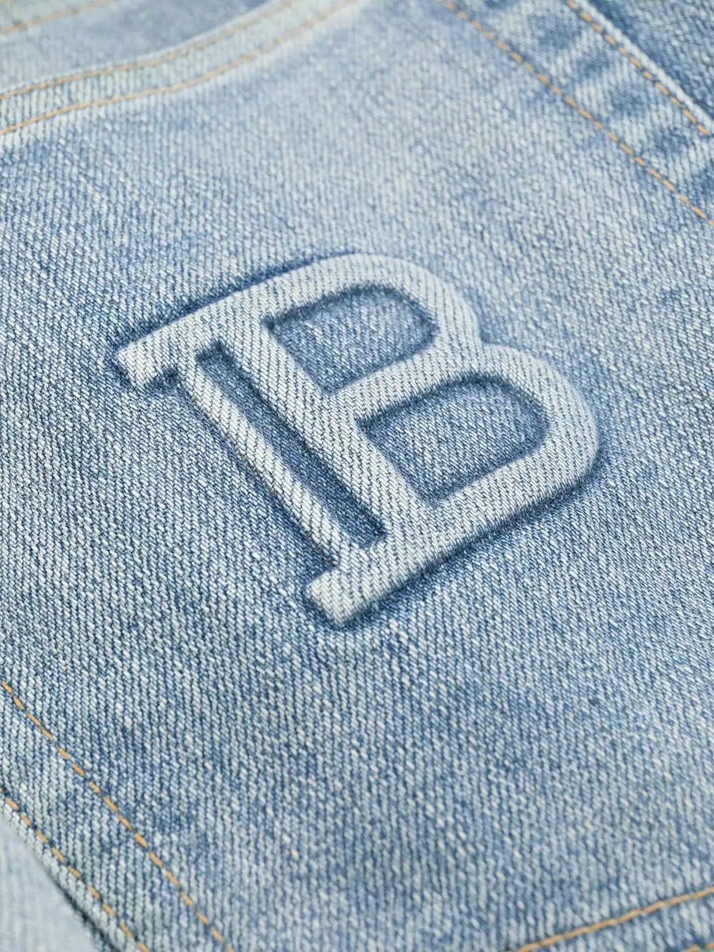 logo-embossed slim-fit jeans - 7