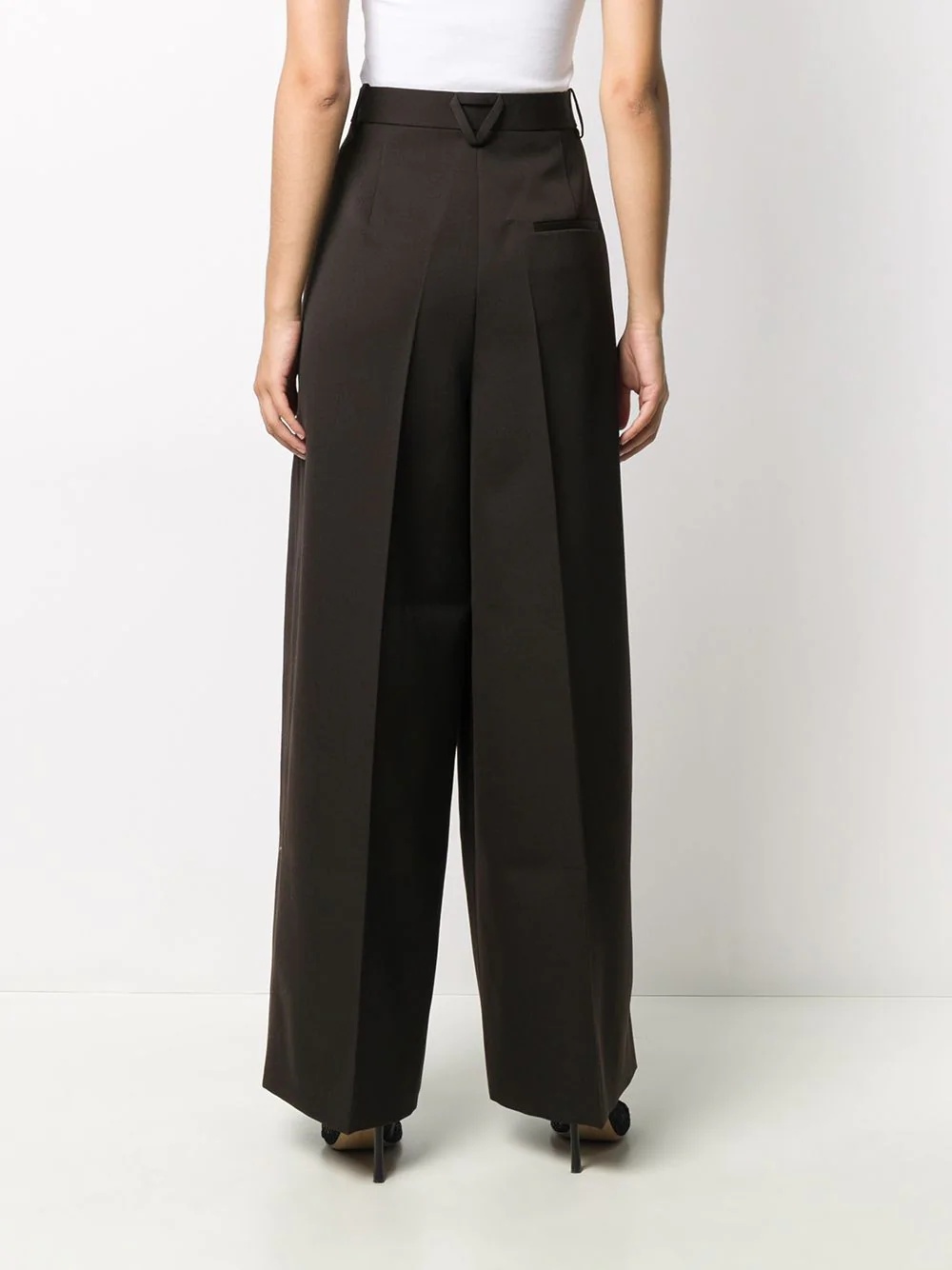 wide leg tailored trousers - 4