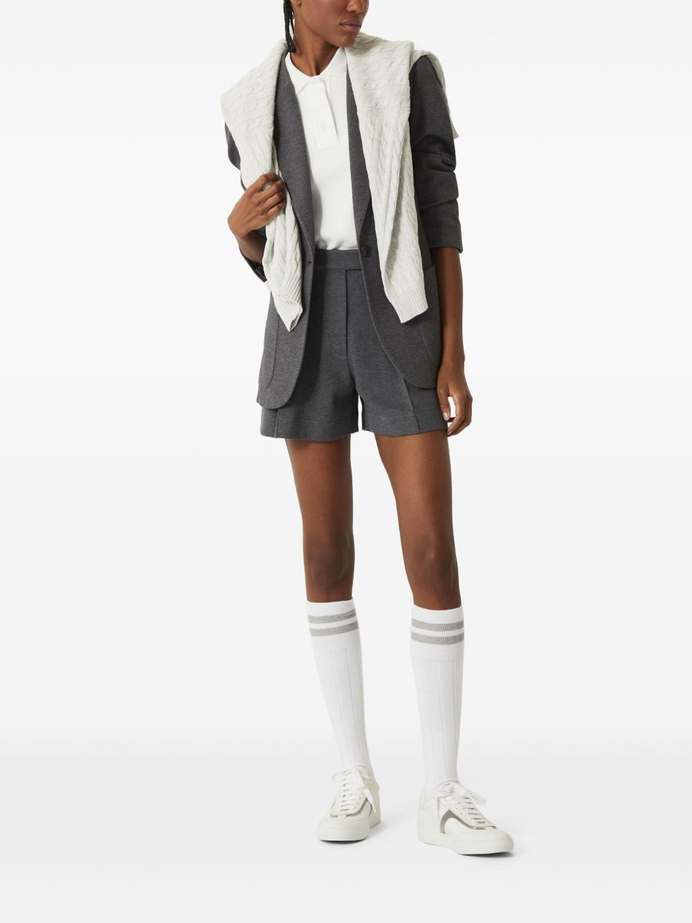cotton-blend shorts - 2