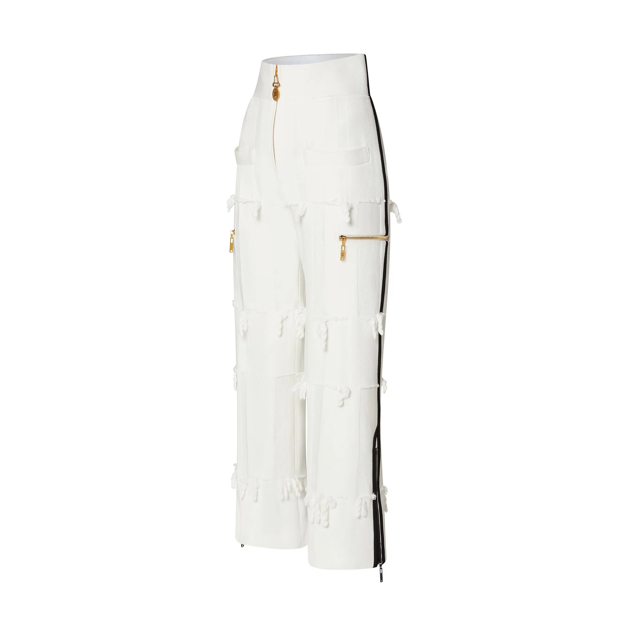 Cotton Gabardine Braid Pants - 3