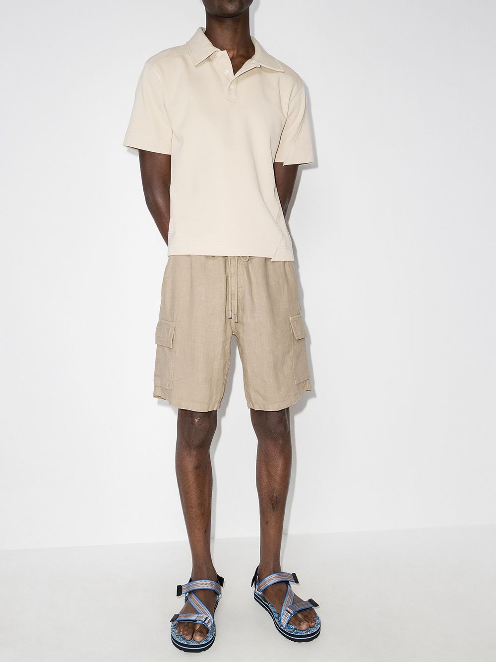 Baie linen cargo shorts - 5