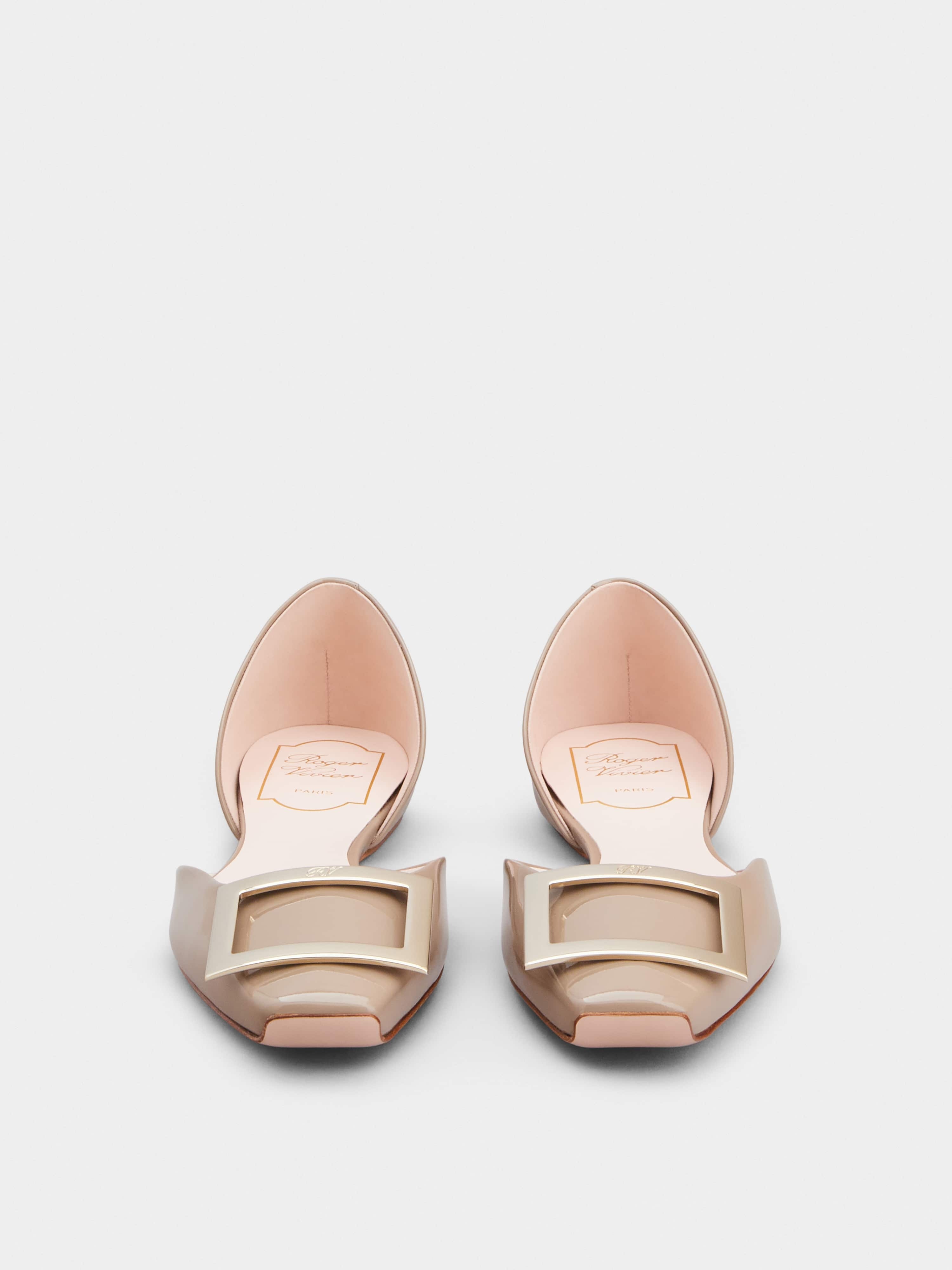 Trompette Dorsay Metal Buckle Ballerinas in Patent Leather - 7
