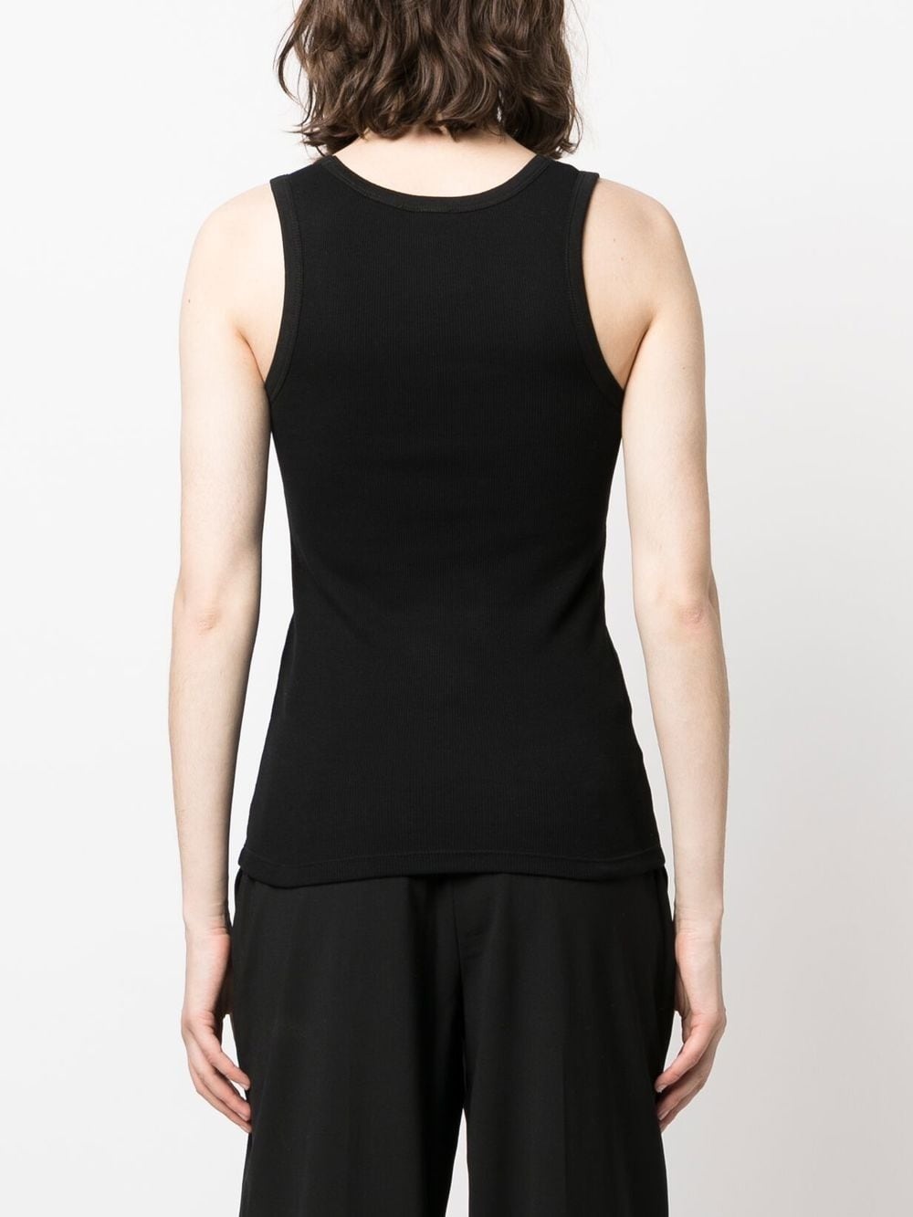 embroidered logo tank top - 4