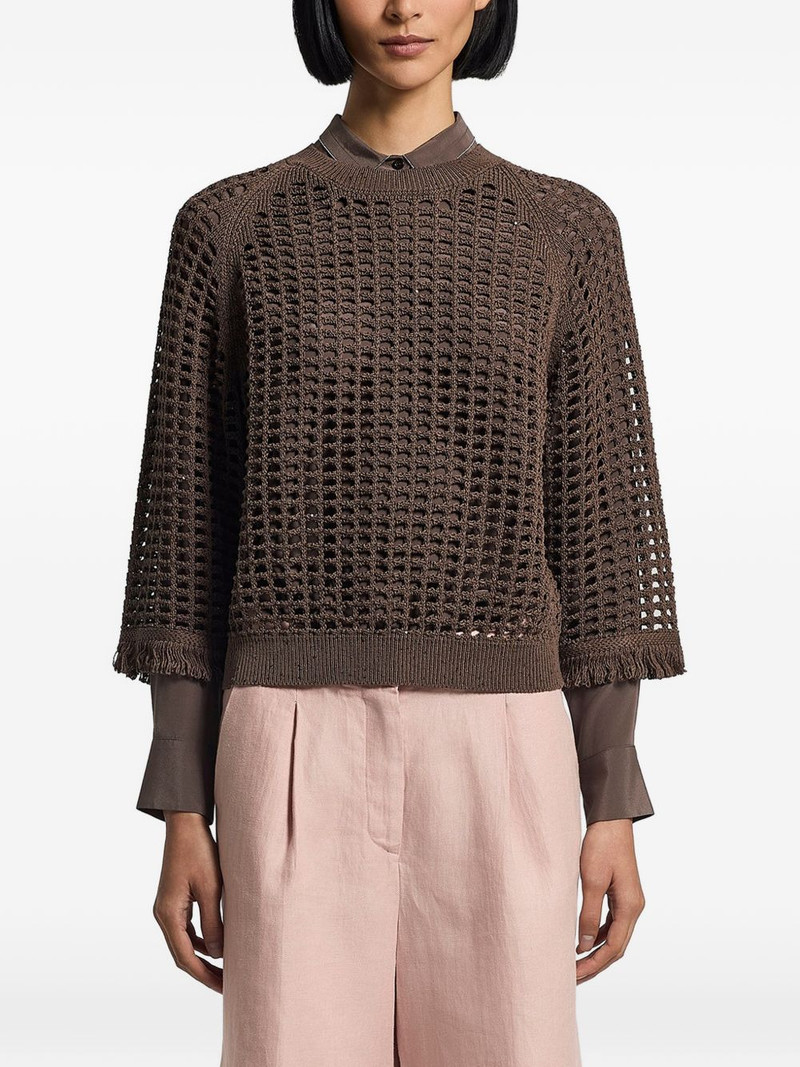 sequinned cordonet sweater 1