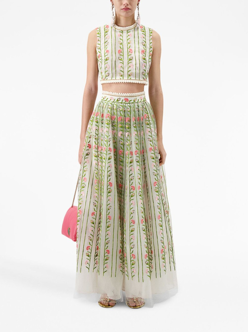 GIAMBATTISTA VALLI floral-embroidered top outlook