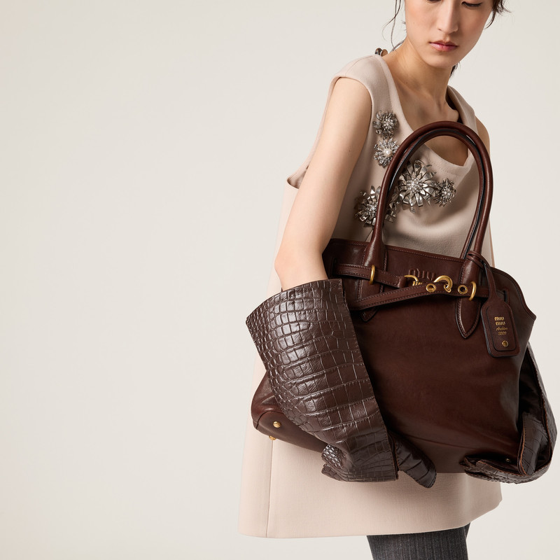 Miu Miu Aventure nappa leather bag outlook