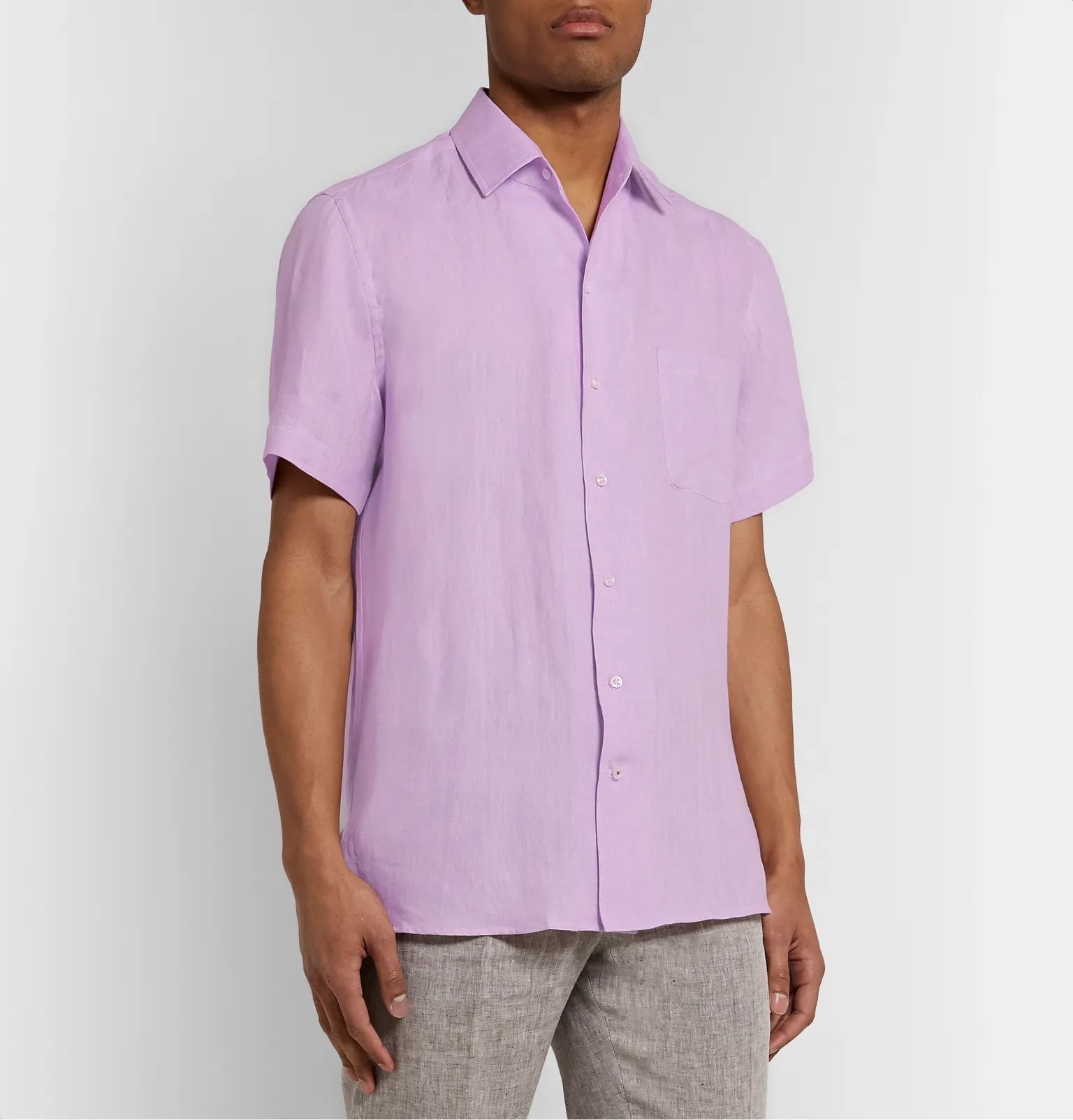 Mélange Slub Linen Shirt - 10