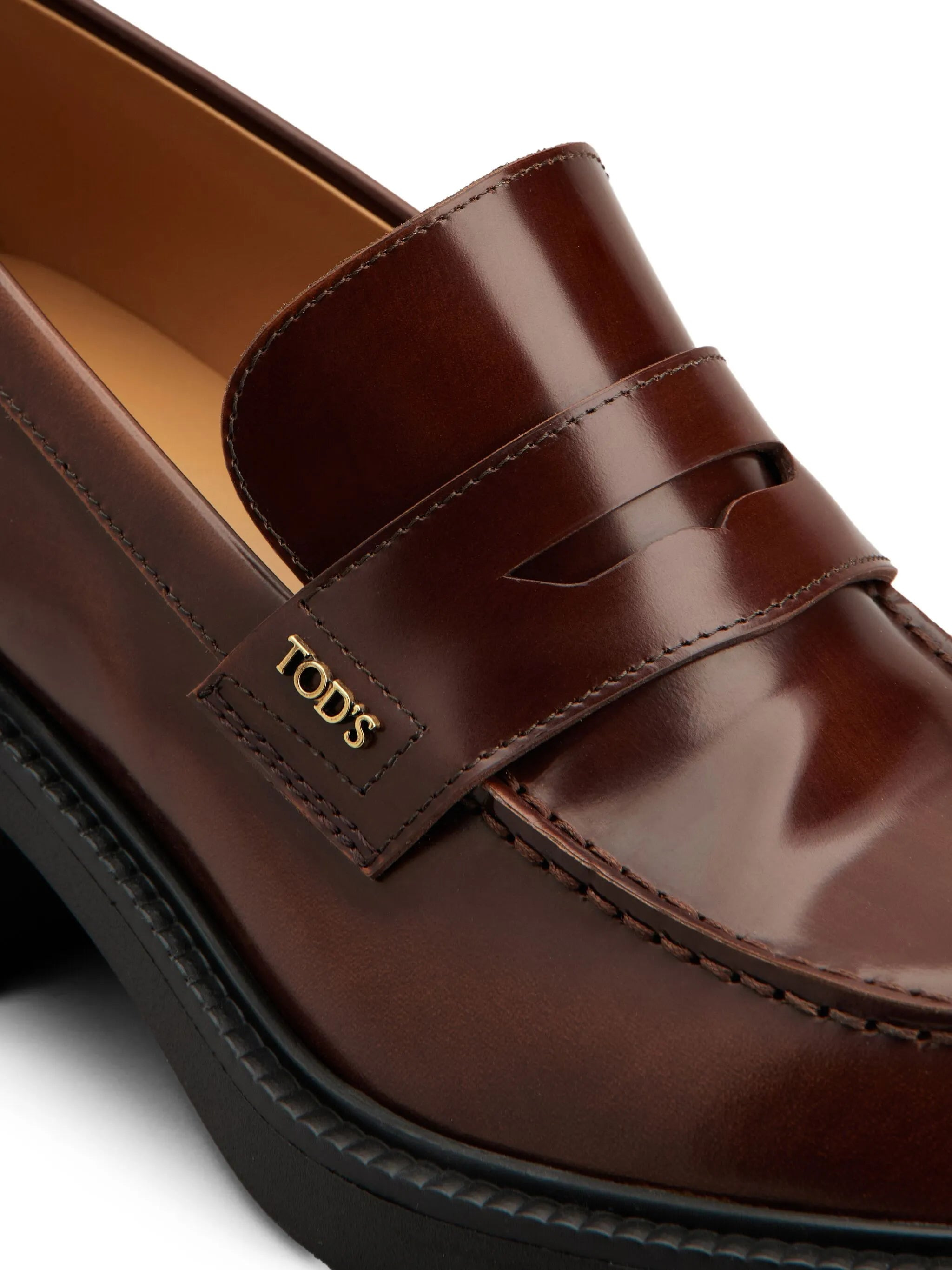 60mm leather loafers - 5