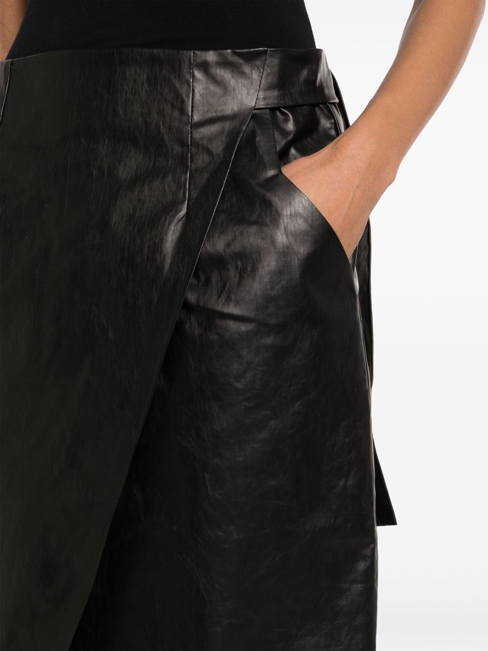 strap-detail wrap midi skirt - 5