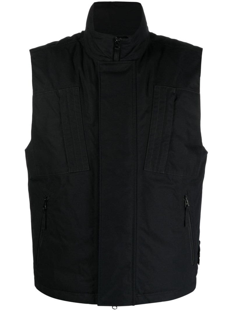 Ghost Compass-badge cotton gilet 1