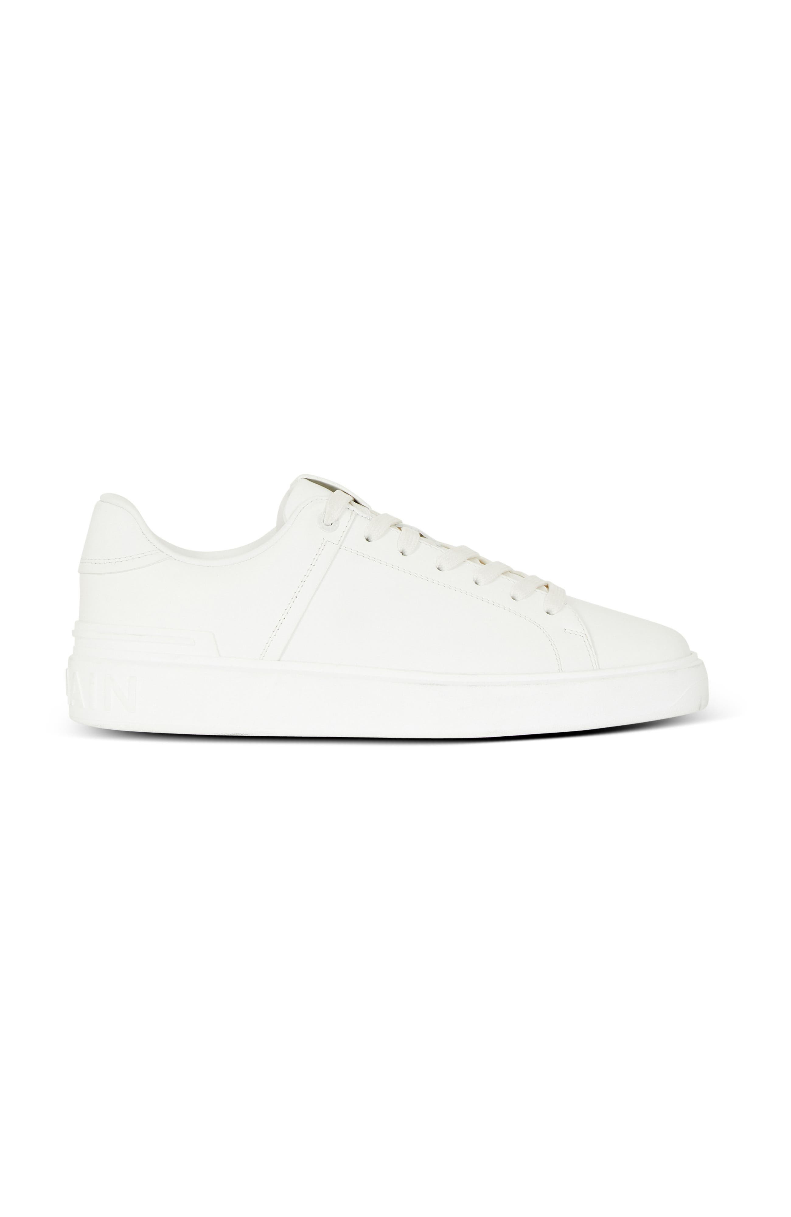 Balmain B-Court Calfksin Trainers in White at Nordstrom - 4