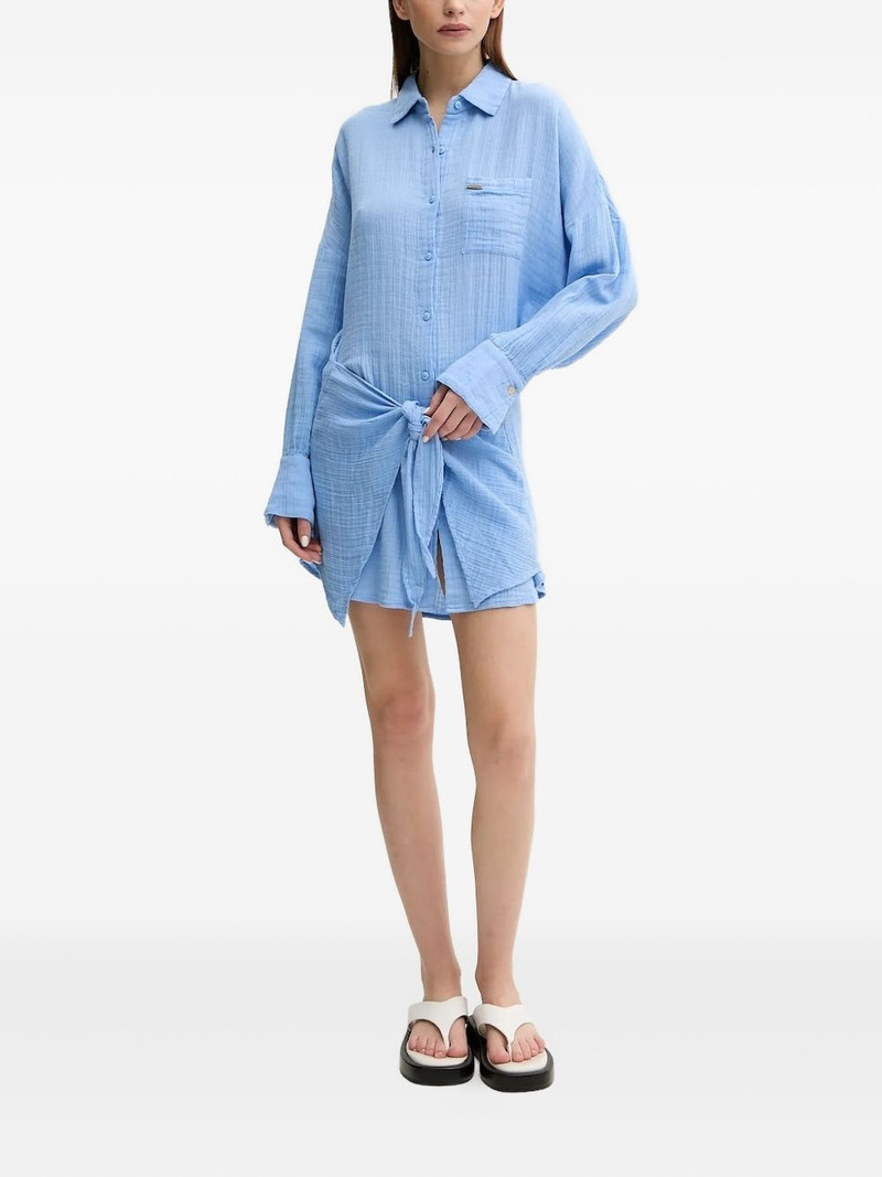 tie-detail shirt mini dress 1