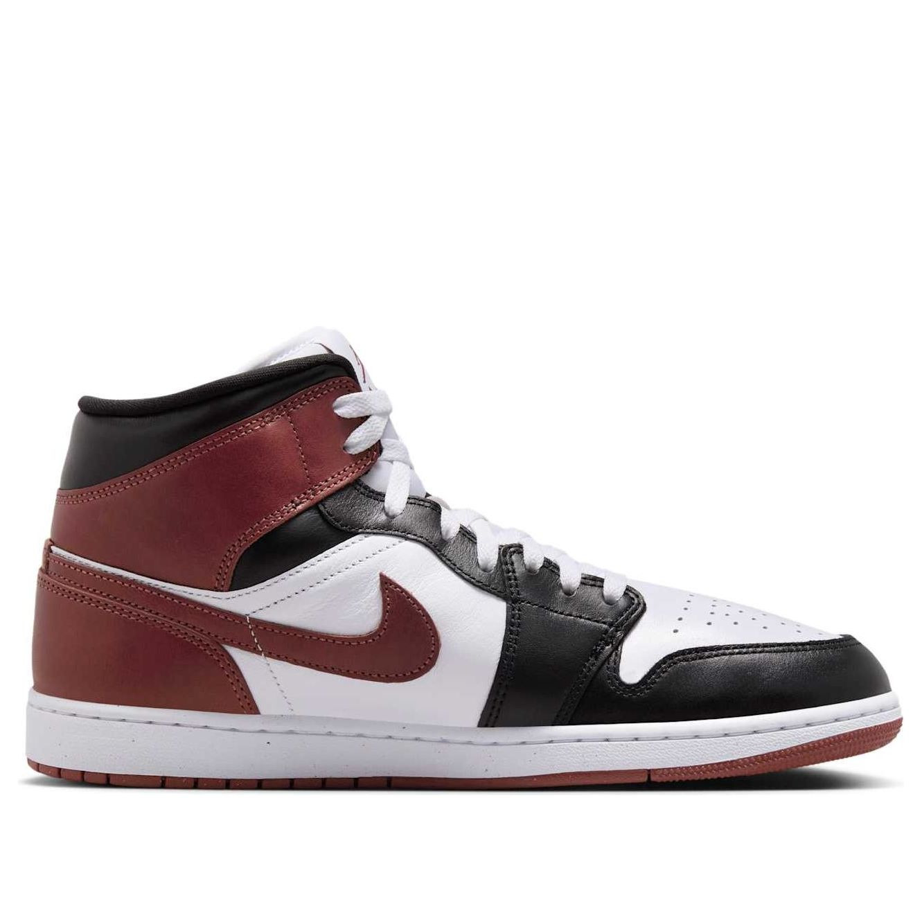 Air Jordan 1 Mid 'White Red Black' HF3216-102 - 2