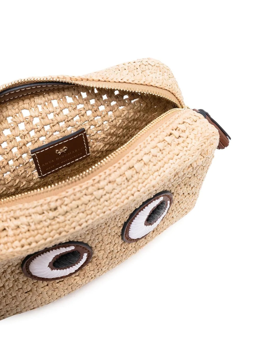 Raffia Eyes crossbody bag - 5