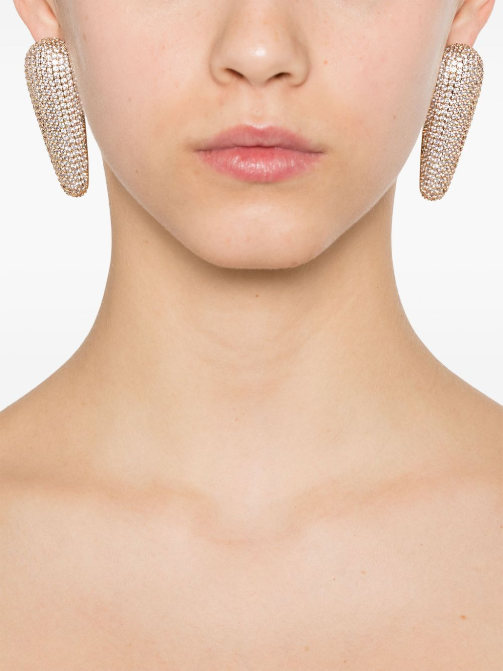 Self-Portrait Women Earrings With Crystals - 3