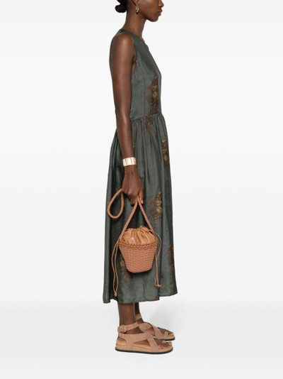 HEREU Fiol interwoven-leather bucket bag outlook