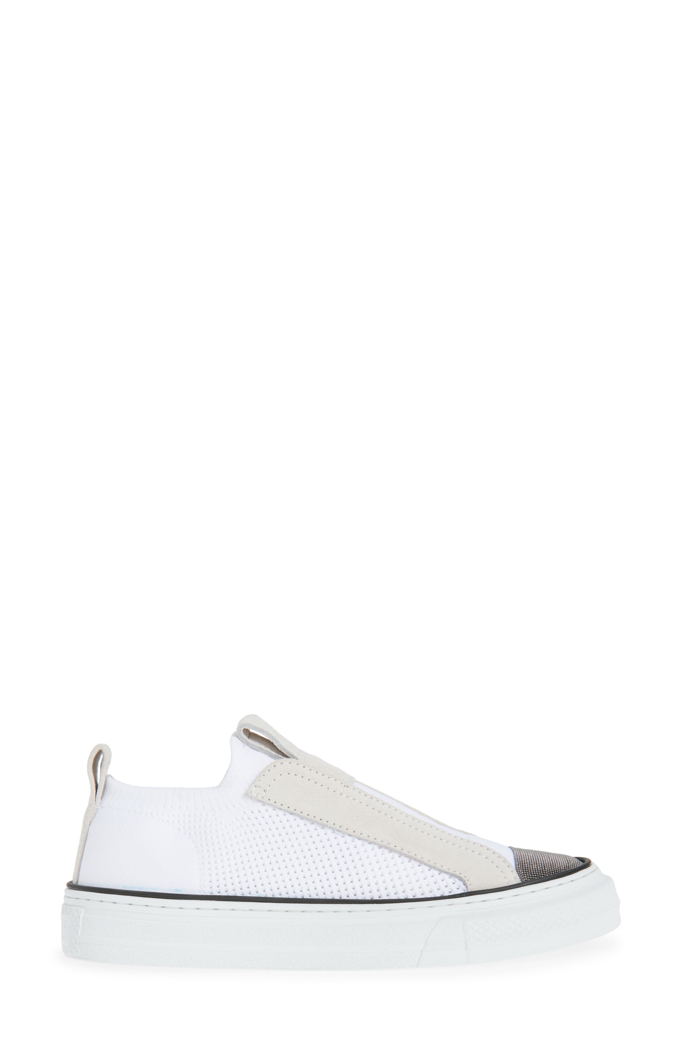 Brunello Cucinelli Slip-On Sneaker in C001 Bianco at Nordstrom - 3