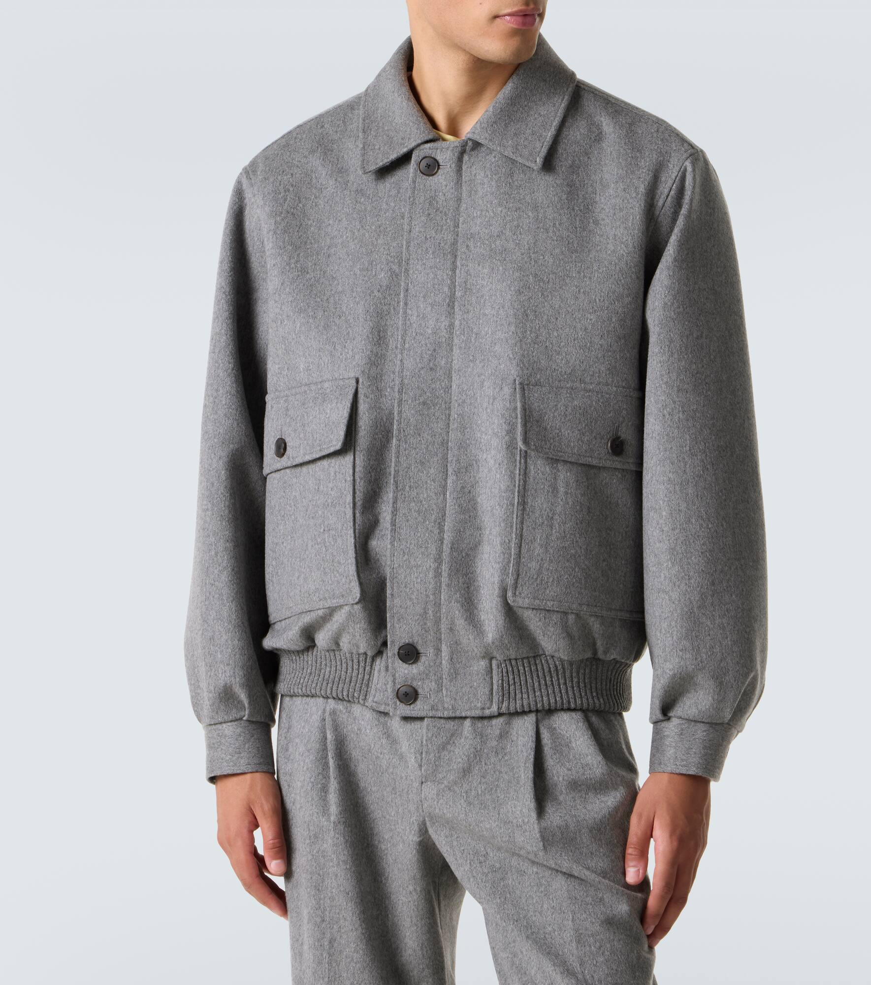 Cashmere blouson jacket - 3
