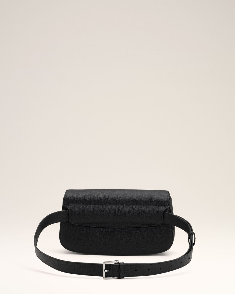 BLACK LEATHER CROSSBODY PARIS PARIS BAG 4