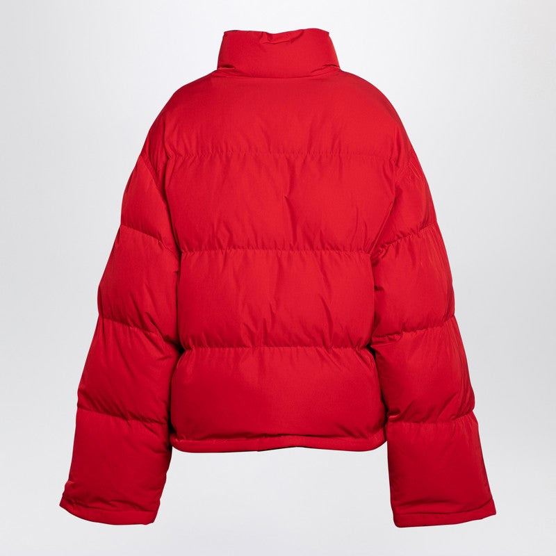 Balenciaga Reversible Red And Black Down Jacket In Technical Twill Women - 2