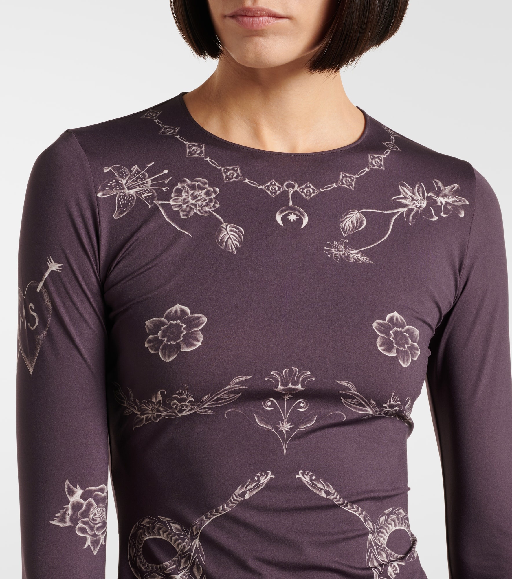Marine Serre Tattoo jersey top | mytheresa | REVERSIBLE Marine Serre Tattoo jersey top | mytheresa | REVERSIBLE