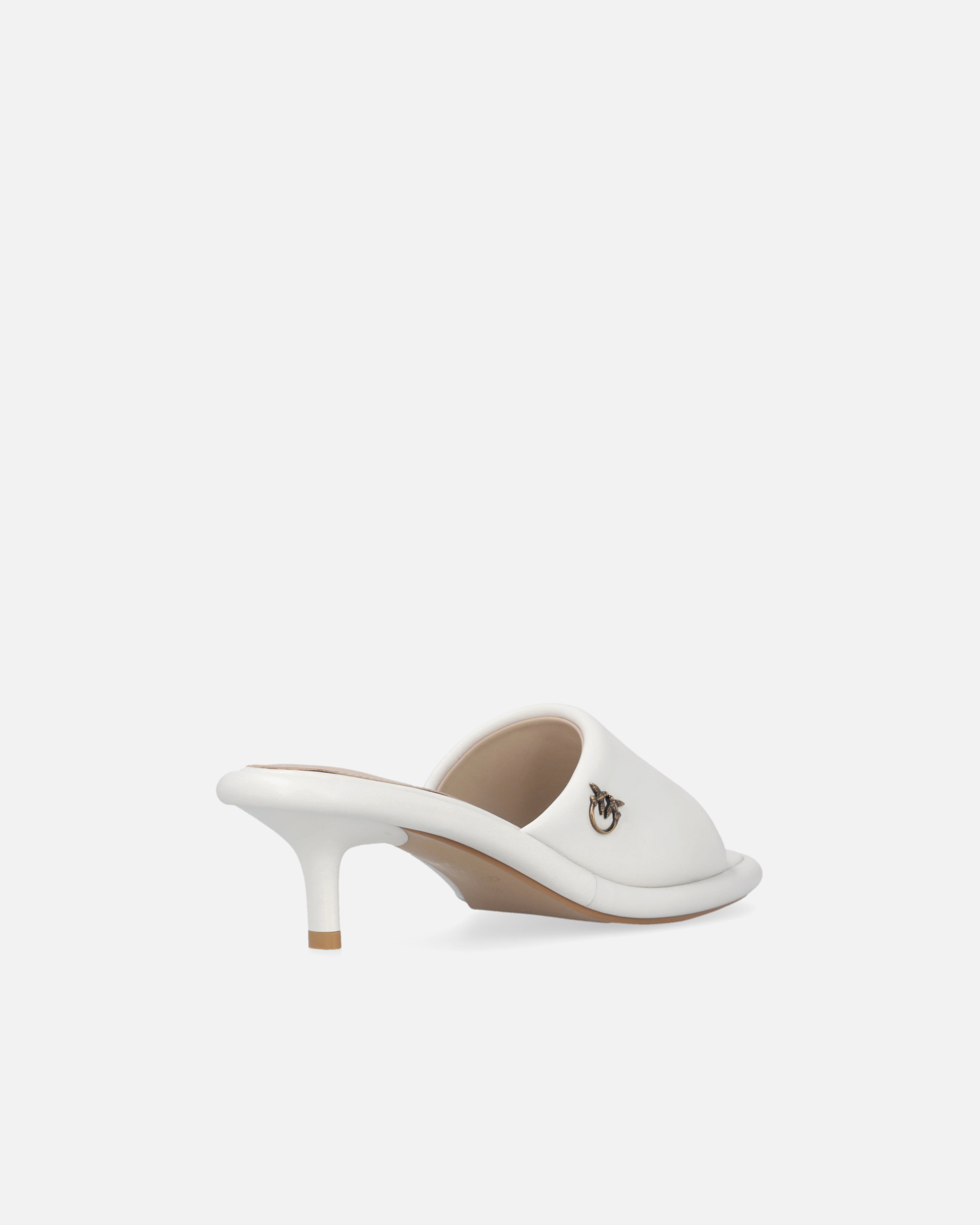 NAPPA LEATHER THONG SANDALS WITH HEEL - 3
