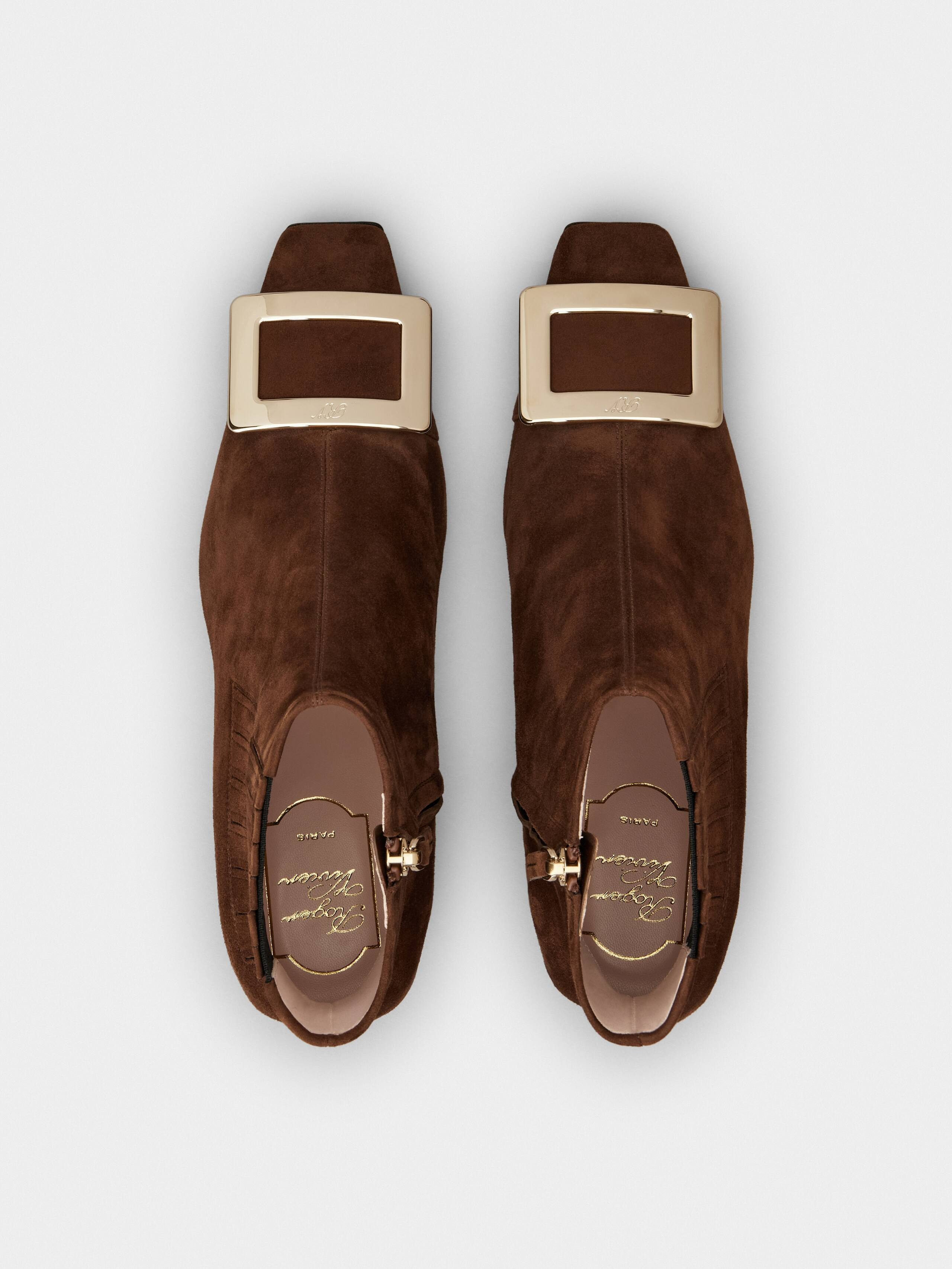 Belle Vivier Chelsea Booties in suede - 4