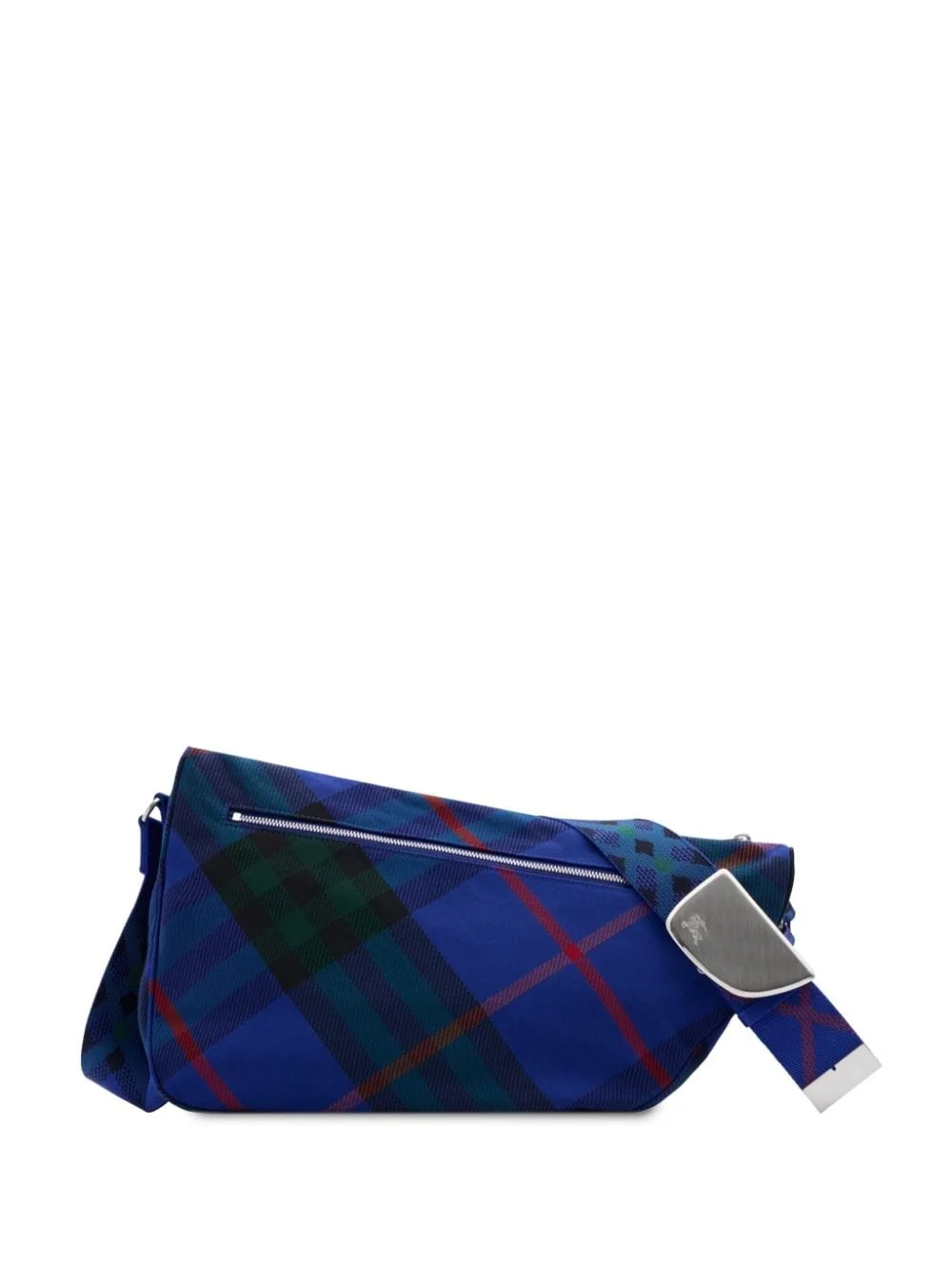 Shield tartan-check shoulder bag - 1