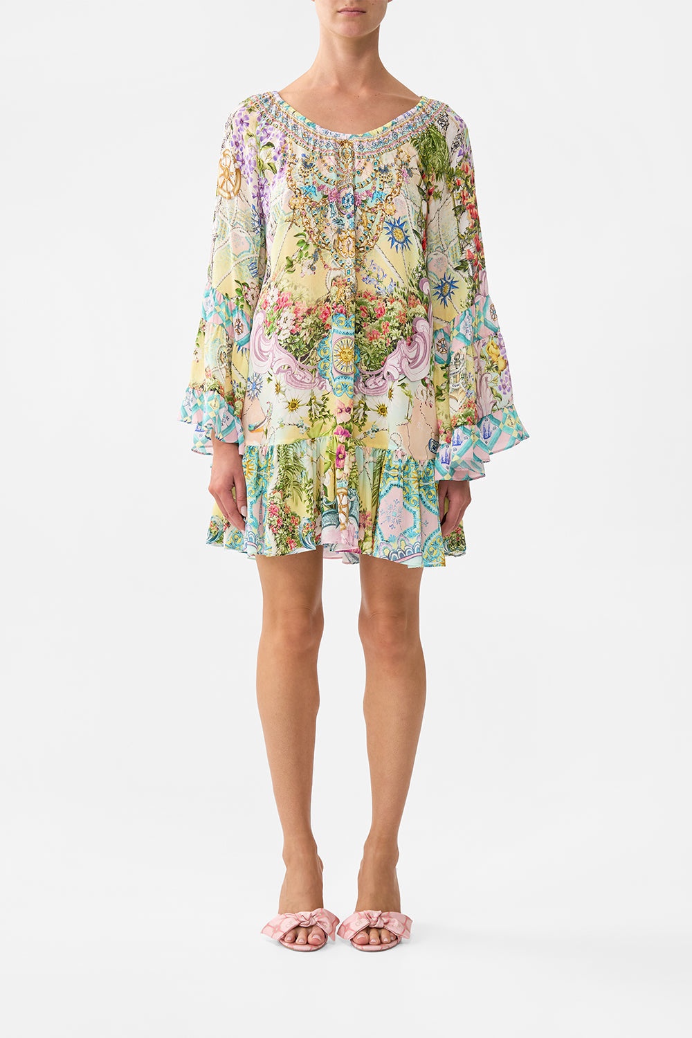 A LINE FRILL DRESS - 2