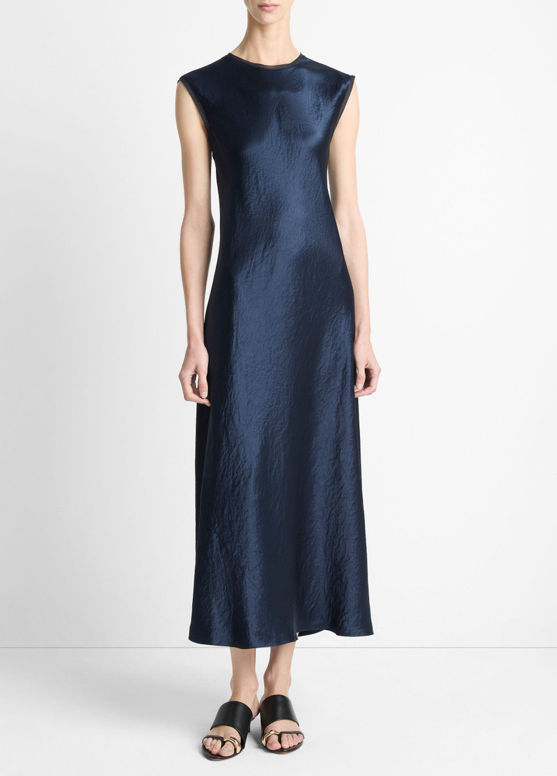 Satin Cap-Sleeve Slip Dress 1