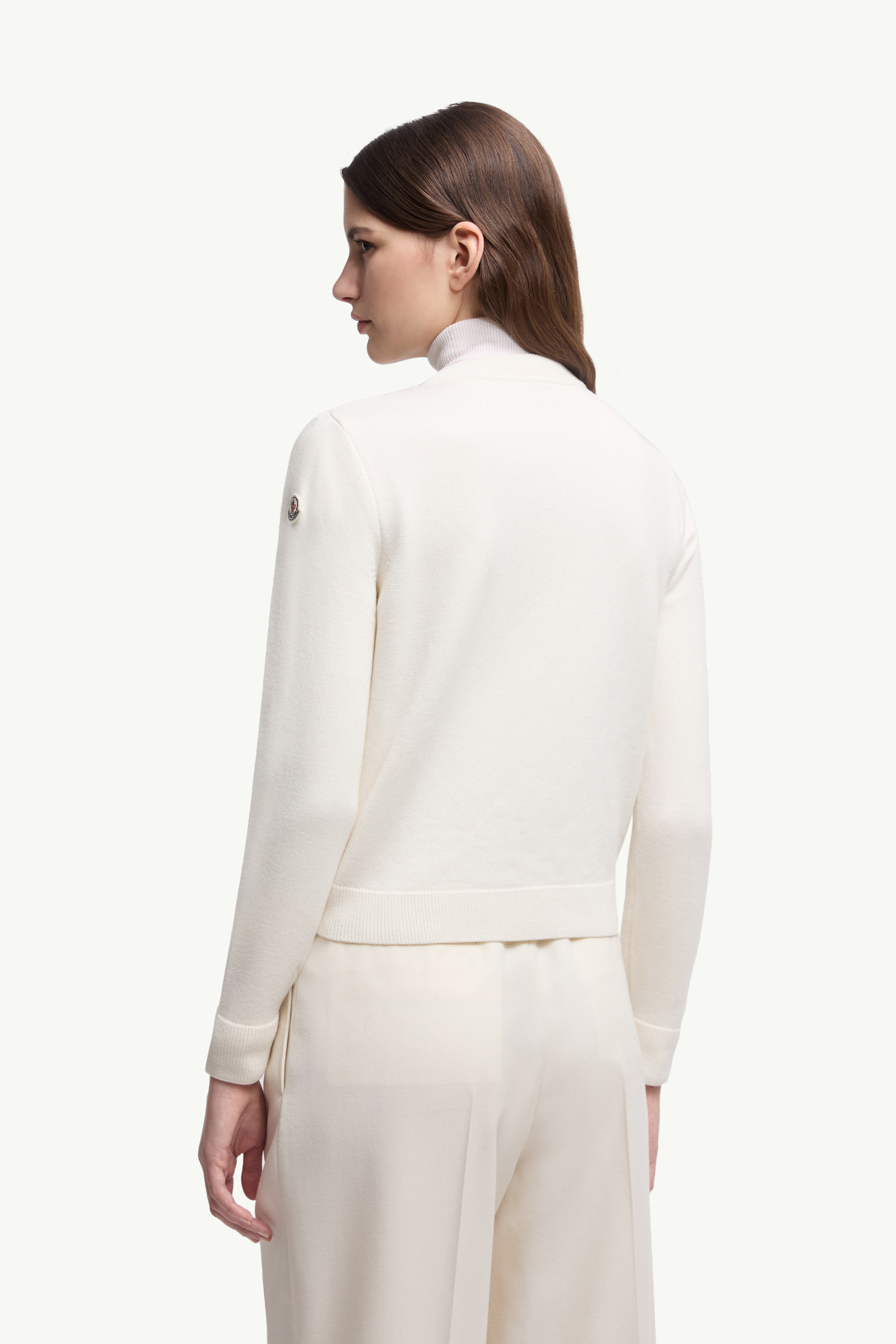 Padded Wool Zip-Up Cardigan - 5
