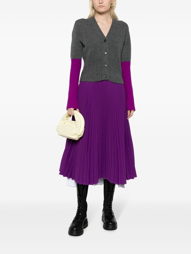 Plan C pleated midi skirt outlook