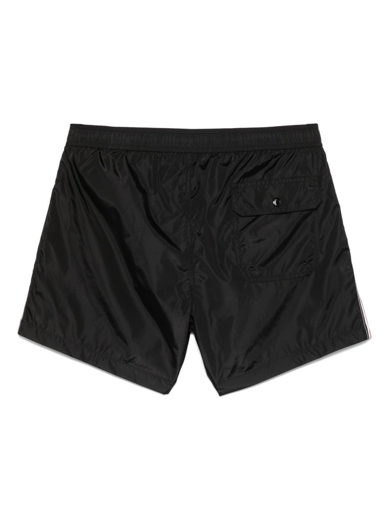 Moncler tricolour-trimmed swim shorts outlook
