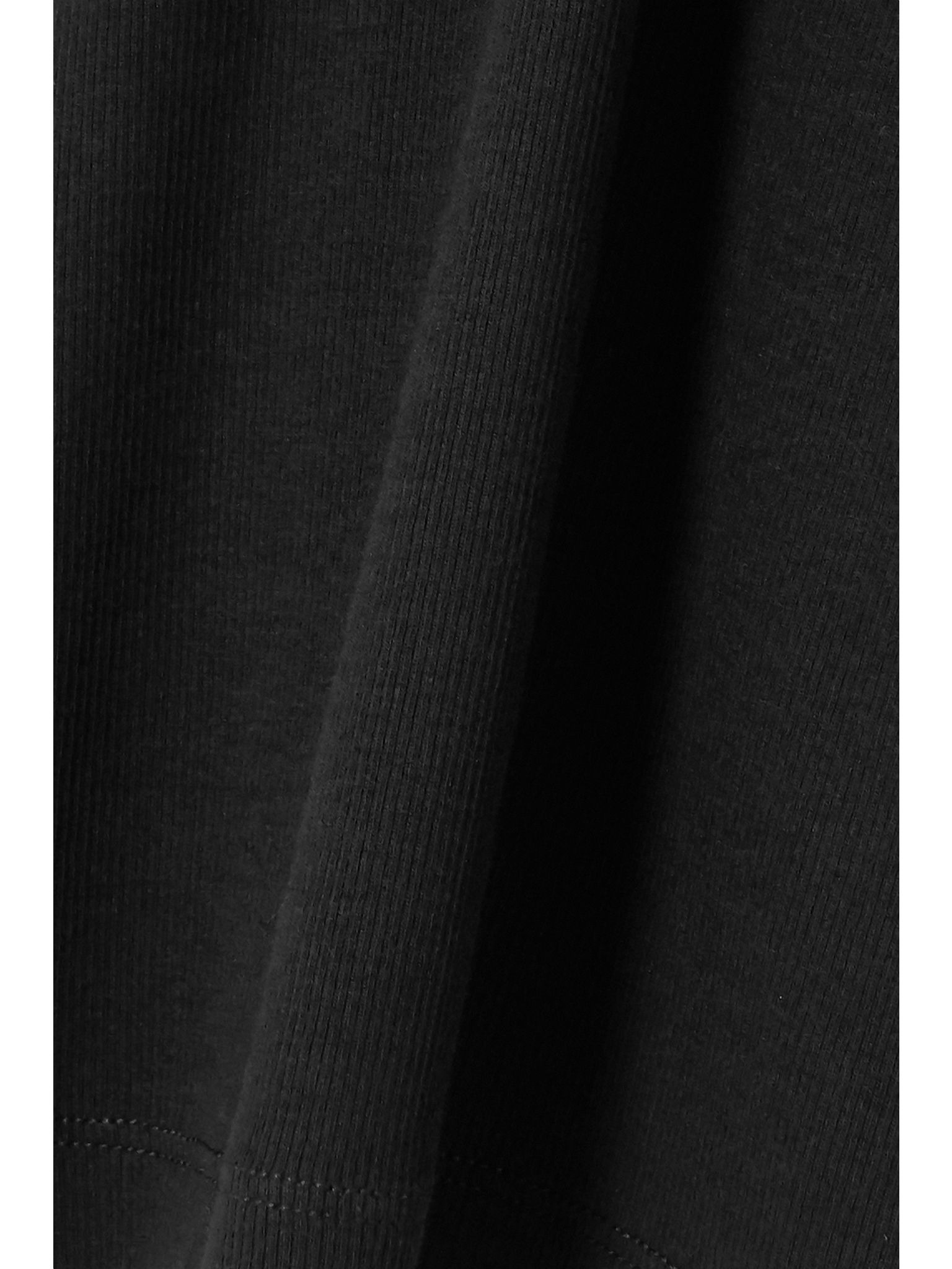 + NET SUSTAIN Curved ribbed stretch organic cotton-jersey tank Black - 5