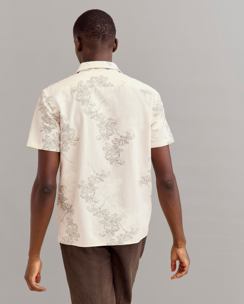 Short Sleeve Watercolor Lily Jacquard Treme Shirt 3