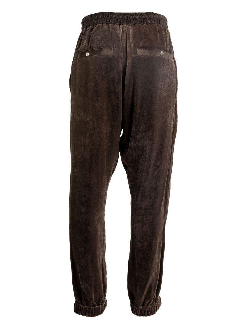 Rick Owens drawstring zip-cuff trousers outlook