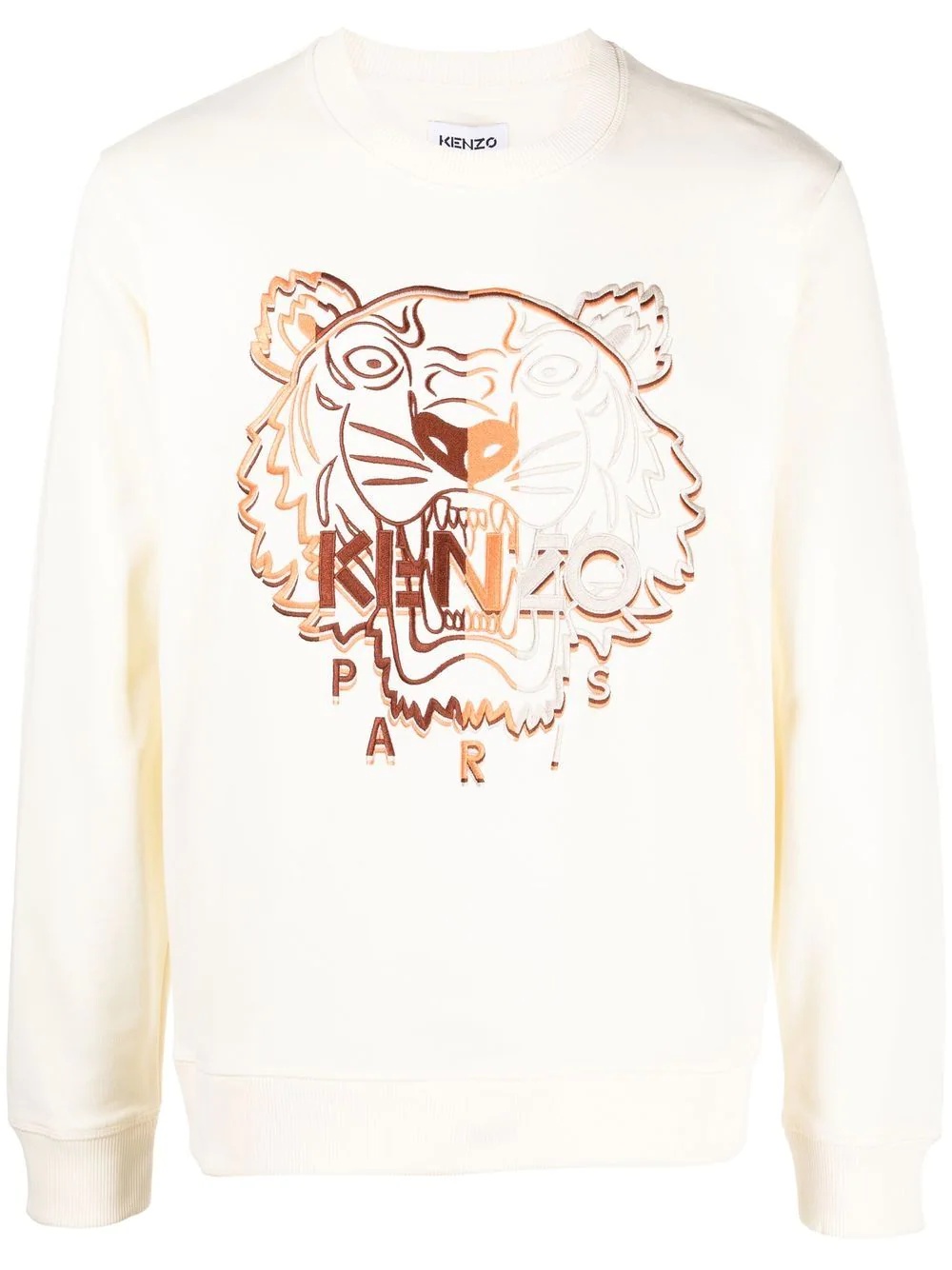 Tiger-print crew-neck sweatshirt - 1