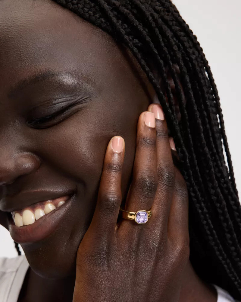 kate spade Keep Sparkling Asscher Ring outlook
