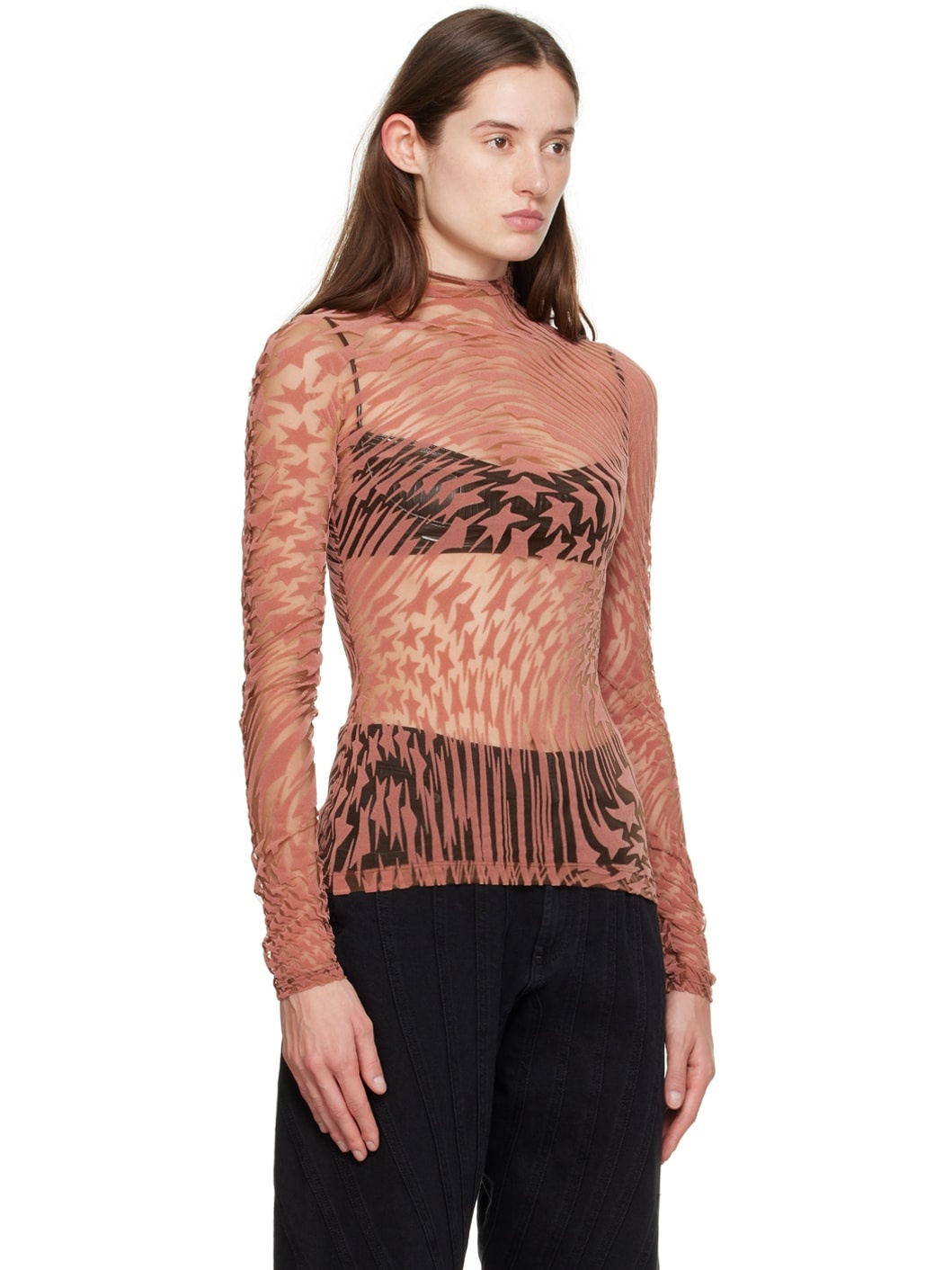 Pink Star Long Sleeve T-Shirt - 2