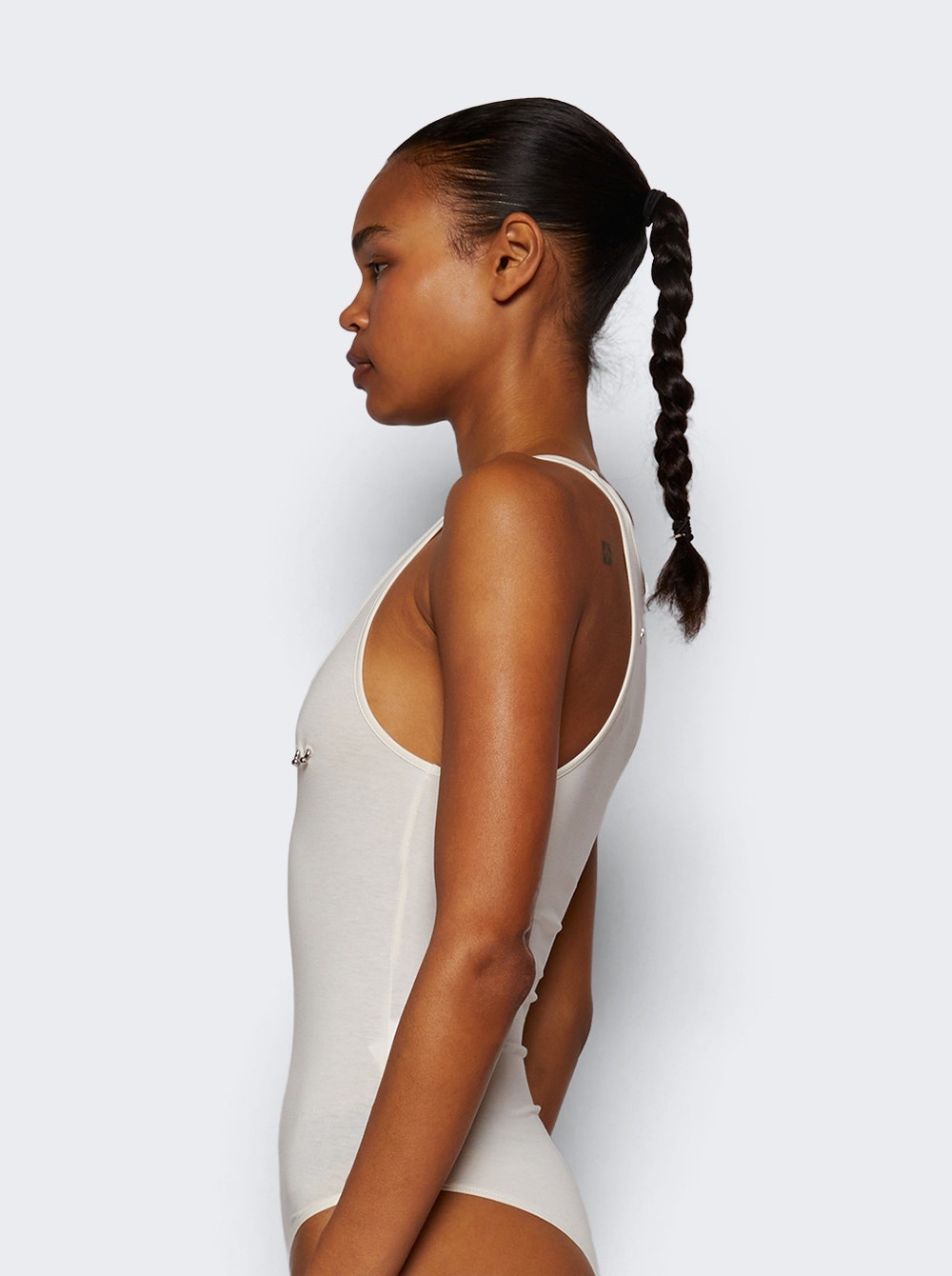 Pierced Bodysuit Snow - 3