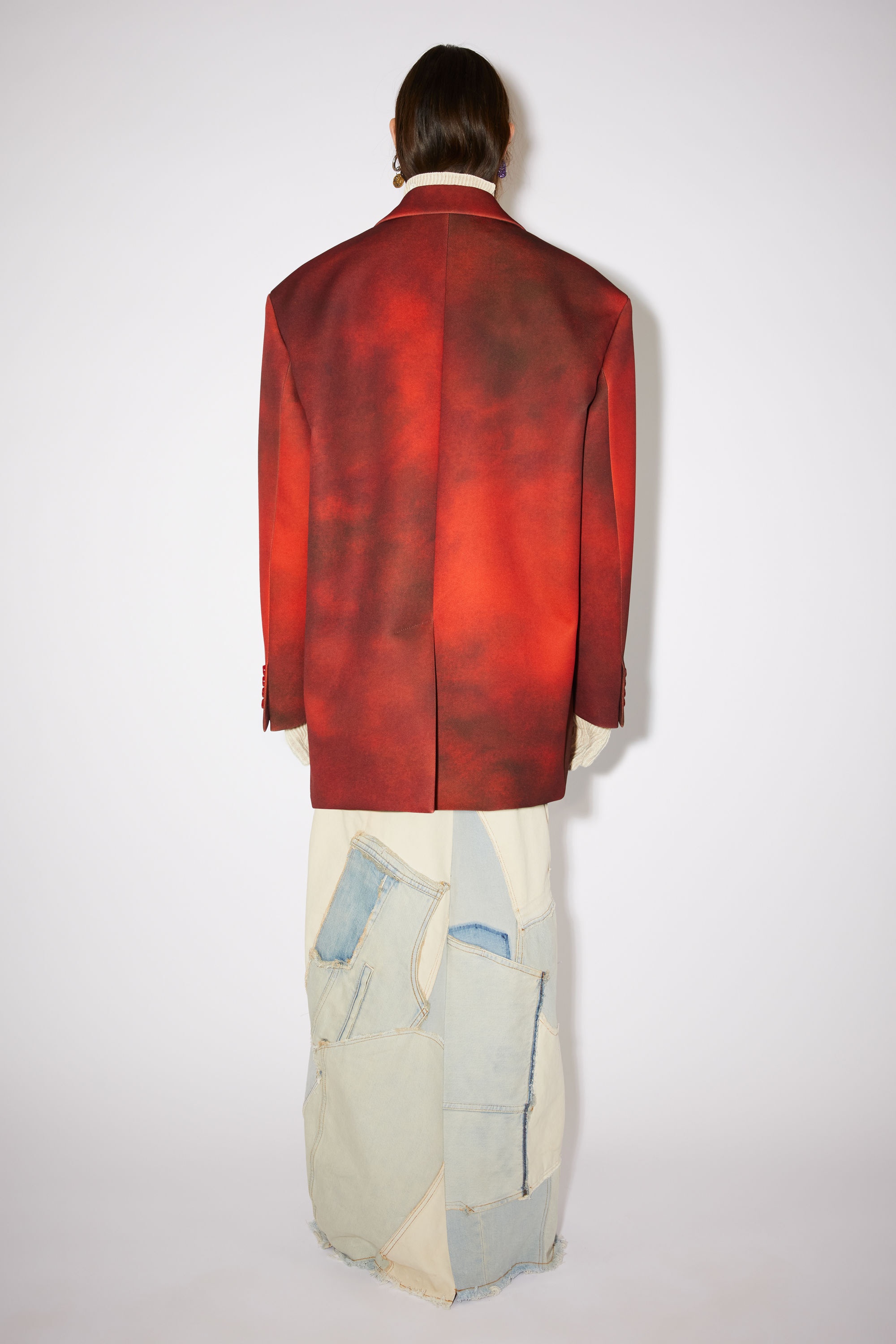 Single-breasted suit jacket - Red - 4