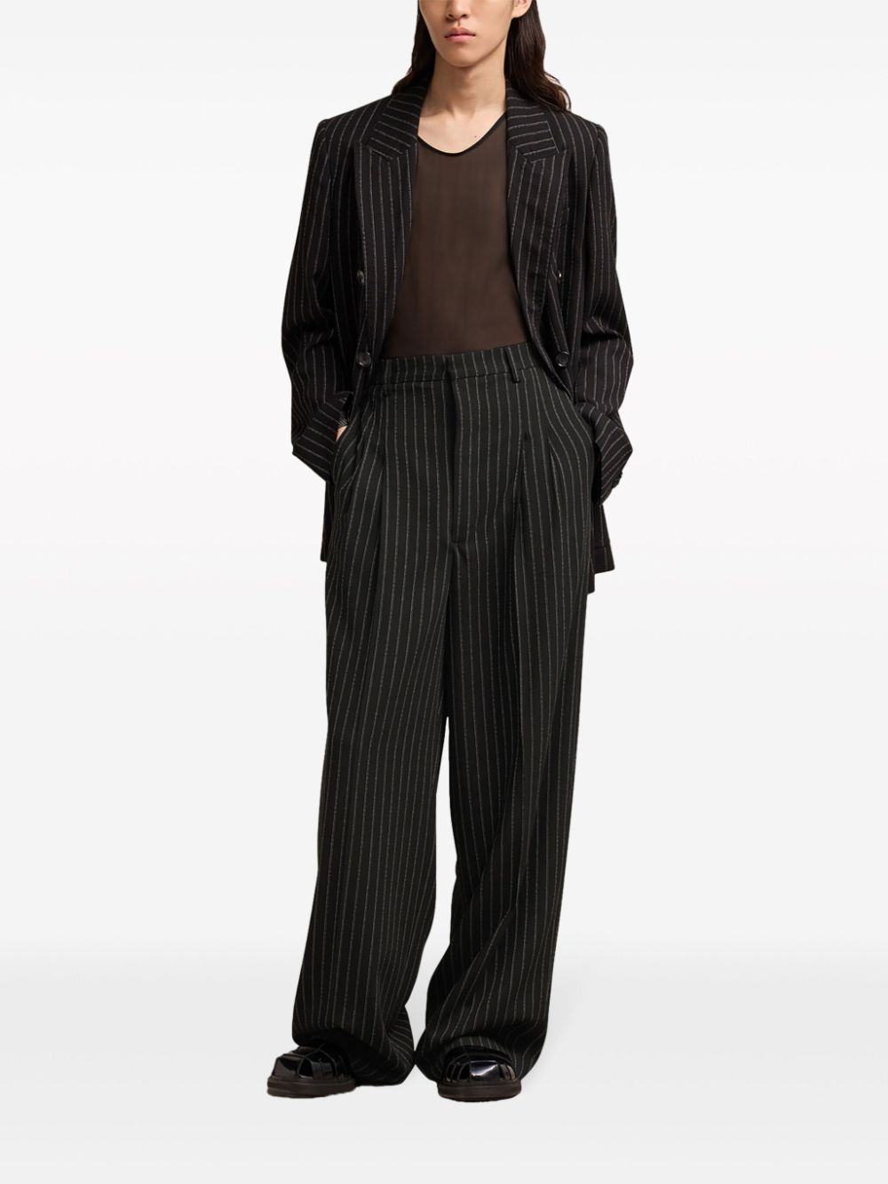 wide-leg virgin-wool trousers - 2